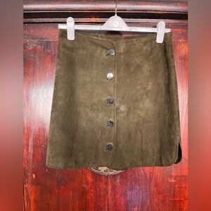 Elie Tahari Stretch Suede Skirt-Size 10